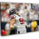Justin James Watt Houston Texans Sport Football  20x16 inch FRAMED CANVAS WALL PRINT