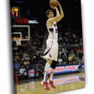 Kyle Korver Jump Shot Atlanta Hawks Basketball  20x16 inch FRAMED CANVAS WALL PRINT