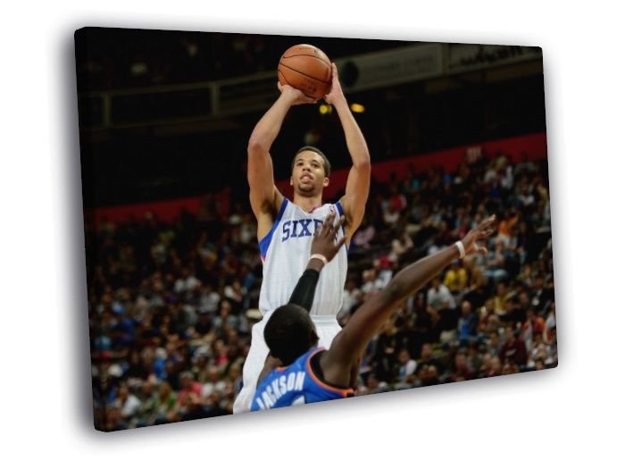 Michael Carter-Williams Shot Philadelphia  20x16 inch FRAMED CANVAS WALL PRINT