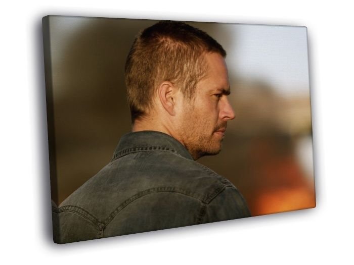 Paul Walker Movie Actor Hot  20x16 inch FRAMED CANVAS WALL PRINT