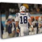 Peyton Manning Indianapolis Colts Football  20x16 inch FRAMED CANVAS WALL PRINT
