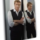 The Mentalist Simon Baker TV Series  20x16 inch FRAMED CANVAS WALL PRINT