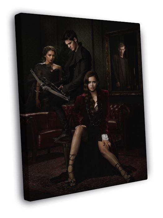 The Vampire Diaries TV Series  20x16 inch FRAMED CANVAS WALL PRINT