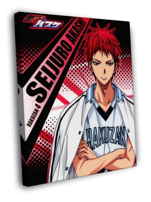 Seijuro Akashi Kuroko no Basuke Anime Manga  20x16 inch FRAMED CANVAS WALL PRINT