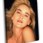 Sharon Stone Beautiful Portrait Retro Vintage  20x16 inch FRAMED CANVAS WALL PRINT