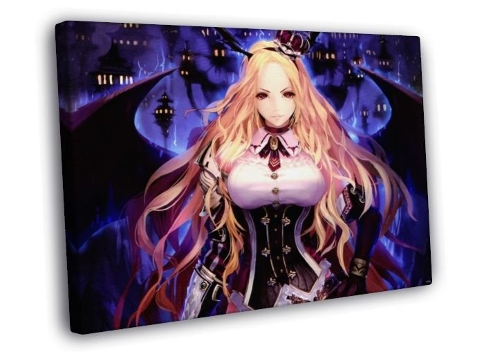 Shingeki no Bahamut Genesis Anime Manga Art  20x16 inch FRAMED CANVAS WALL PRINT