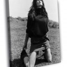 Stephanie Seymour Actress Model BW  20x16 inch FRAMED CANVAS WALL PRINT