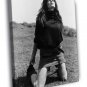 Stephanie Seymour Actress Model BW  20x16 inch FRAMED CANVAS WALL PRINT
