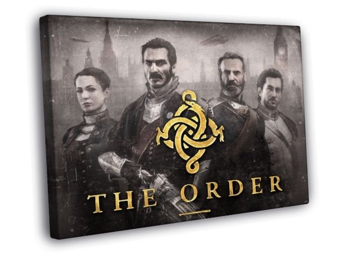 The Order 1886 Characters Video Game  20x16 inch FRAMED CANVAS WALL PRINT