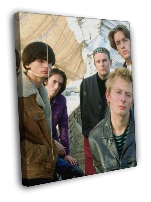Radiohead Retro Young Music Alternative Rock Band 20x16 FRAMED CANVAS WALL PRINT
