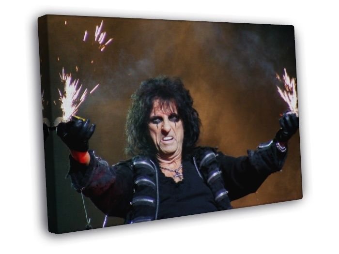 Alice Cooper Hard Rock Music Singer Awesome WALL  20x16 inch FRAMED CANVAS PRINT