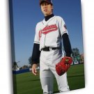 Kazuhito Tadano Cleveland Indians Baseball Sport WALL  20x16 inch FRAMED CANVAS PRINT