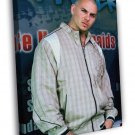 Pitbull Awesome Portrait Handsome Music Artist Singer WALL  20x16 inch FRAMED CANVAS PRINT