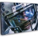 Calvin Johnson Detroit Lions Painting Art WALL  20x16 inch FRAMED CANVAS PRINT