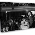 MLK Martin Luther King Jr. Speech Civil Rights Retro WALL  20x16 inch FRAMED CANVAS PRINT