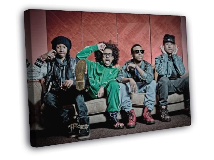 Mindless Behavior Funny Pop R&B Band Music WALL  20x16 inch FRAMED CANVAS PRINT