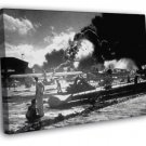 Attack on Pearl Harbor Blast Airplanes US Navy WW2 WALL  20x16 inch FRAMED CANVAS PRINT