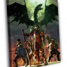 Dragon Age Inquisition Characters Awesome Game  20x16 inch FRAMED CANVAS WALL PRINT