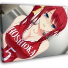 Hot Sport Busty Redhead Girl Beautiful Anime  20x16 inch FRAMED CANVAS WALL PRINT