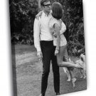 Michael Caine Natalie Wood Young Handsome Retro Rare  20x16 inch FRAMED CANVAS WALL PRINT