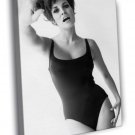 Raquel Welch Hot Old Retro Vintage BW  20x16 inch FRAMED CANVAS WALL PRINT