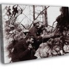 Soldiers Trench Rare WWI World War One WW1 Old Retro  20x16 inch FRAMED CANVAS WALL PRINT