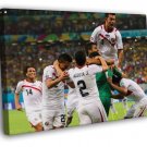 Team Players Costa Rica Greece FIFA World Cup Brazil  20x16 inch FRAMED CANVAS WALL PRINT