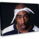 2pac Tupac Shakur Bandana Portrait Gangsta Rap  20x16 inch FRAMED CANVAS WALL PRINT