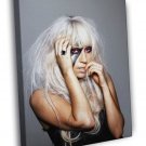 Lady Gaga Make Up Pop Rock Music Singer WALL  20x16 inch FRAMED CANVAS PRINT