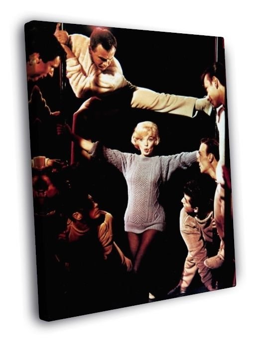 Marilyn Monroe Let's Make Love Retro Movie WALL  20x16 inch FRAMED CANVAS PRINT