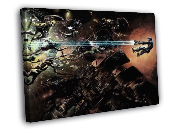 Dead Space Isaac Clarke Awesome Video Game Art WALL  20x16 inch FRAMED CANVAS PRINT