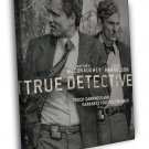 Marty Hart Rust Cohle True Detective BW TV Series WALL  20x16 inch FRAMED CANVAS PRINT