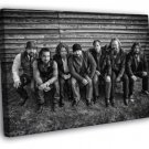 Zac Brown Band Country Folk Band Music BW WALL  20x16 inch FRAMED CANVAS PRINT