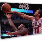 Joakim Noah Chicago Bulls Block Basketball Sport  20x16 inch FRAMED CANVAS WALL PRINT