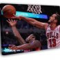 Joakim Noah Chicago Bulls Block Basketball Sport 20x16 inch FRAMED CANVAS WALL PRINT