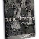 True Detective Matthew McConaughey Woody Harrelson  20x16 inch FRAMED CANVAS WALL PRINT