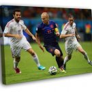 Arjen Robben Dribbling The Netherlands FIFA World Cup  20x16 inch FRAMED CANVAS WALL PRINT