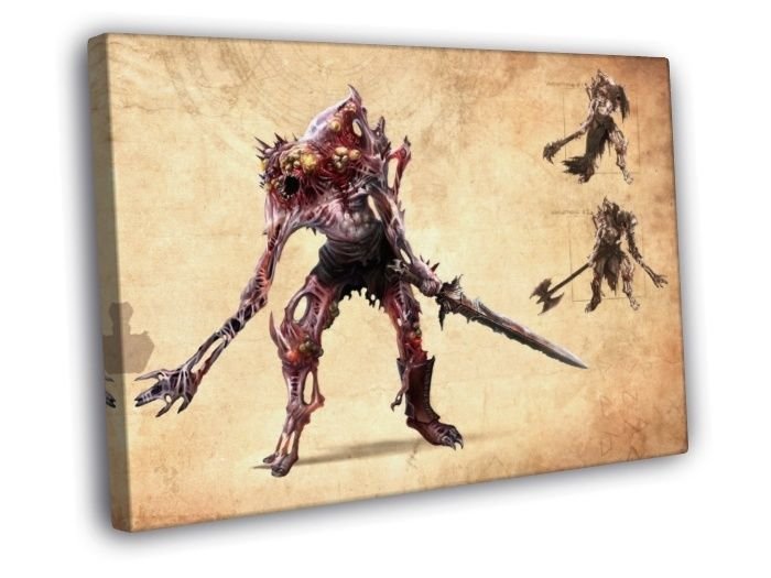 Lords Of The Fallen Infested Video Game  20x16 inch FRAMED CANVAS WALL PRINT