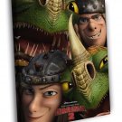 How To Train Your Dragon 2 Movie WALL  20x16 inch FRAMED CANVAS PRINT
