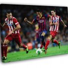 Neymar Jr Dribbling FC Barcelona Awesome Football WALL  20x16 inch FRAMED CANVAS PRINT