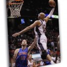 Vince Carter Dunk New Jersey Nets Basketball Sport WALL  20x16 inch FRAMED CANVAS PRINT