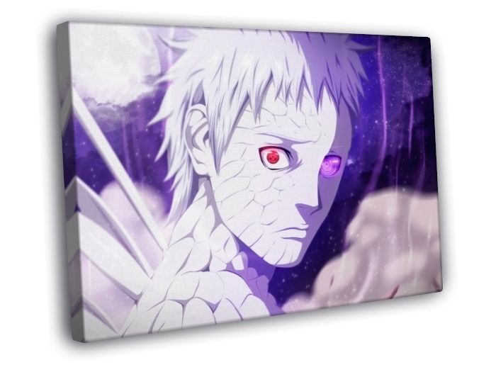 Naruto Uchiha Obito Amazing Anime Manga Art WALL  20x16 inch FRAMED CANVAS PRINT