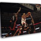 Derrick Rose Layup Chicago Bulls Basketball  20x16 inch FRAMED CANVAS WALL PRINT