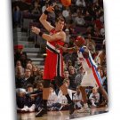 Arvydas Sabonis Portland Trail Blazers Retro Sport  20x16 inch FRAMED CANVAS WALL PRINT