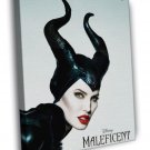 Maleficent Angelina Beautiful Jolie Movie WALL  20x16 inch FRAMED CANVAS PRINT