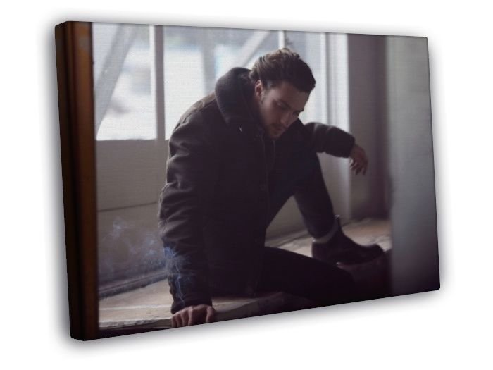 Aaron Taylor-Johnson Actor Handsome Rare  20x16 inch FRAMED CANVAS WALL PRINT