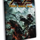 Aliens vs Predator Awesome Sci-Fi Movie Art  20x16 inch FRAMED CANVAS WALL PRINT