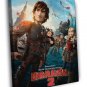 How To Train Your Dragon 2 Characters Movie  20x16 inch FRAMED CANVAS WALL PRINT
