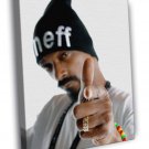 Snoop Dogg Finger Portrait Hat Rap Hip Hop Music  20x16 inch FRAMED CANVAS WALL PRINT