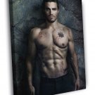 Stephen Amell Shirtless Arrow TV Show Actor  20x16 inch FRAMED CANVAS WALL PRINT